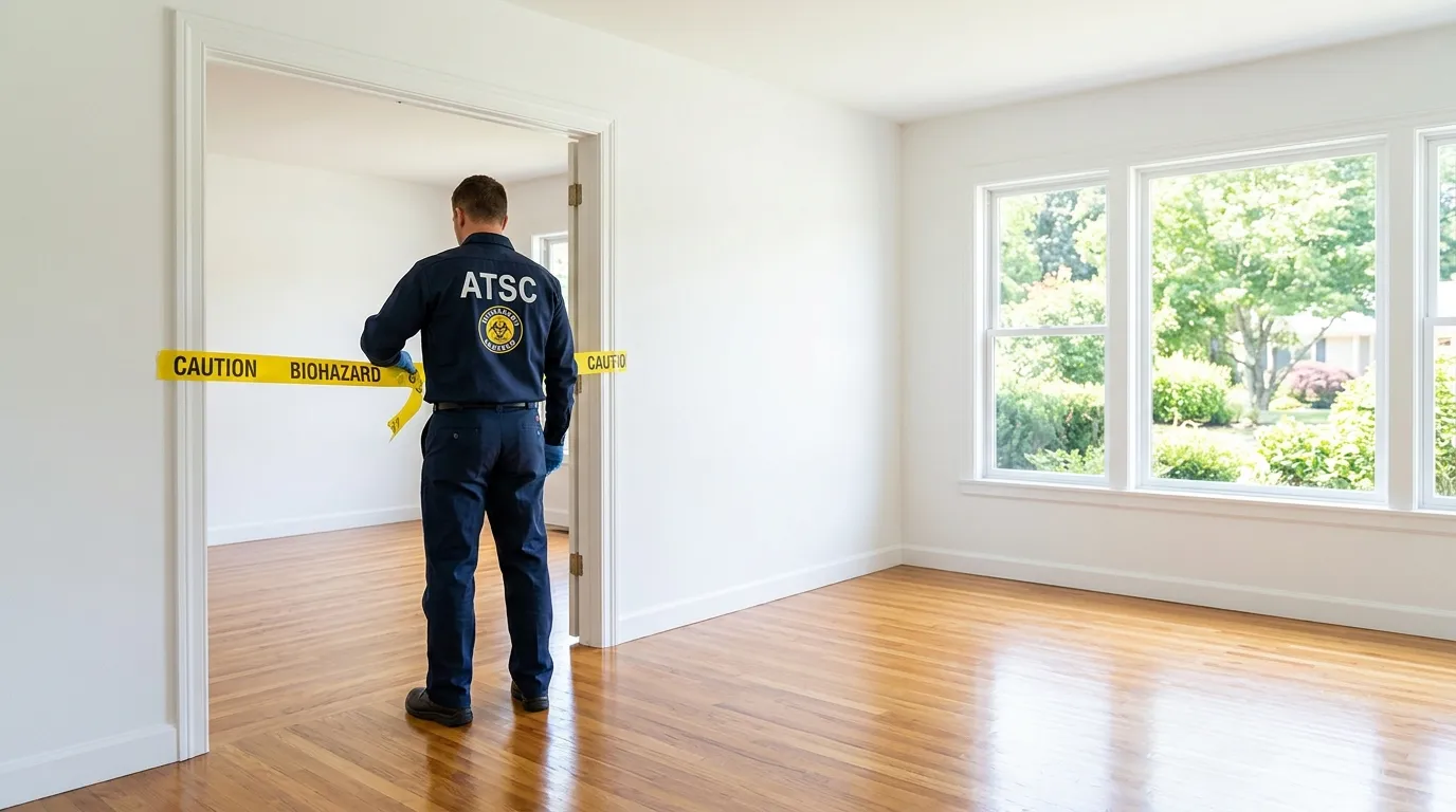 Certified biohazard cleanup crew performing Trauma Scene Cleanup in Coconut Creek